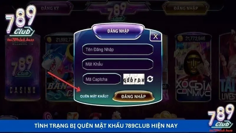 Tình trạng bị quên mật khẩu 789club hiện nay