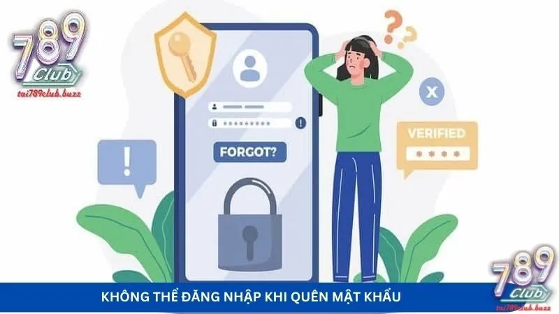 Không thể đăng nhập khi quên mật khẩu