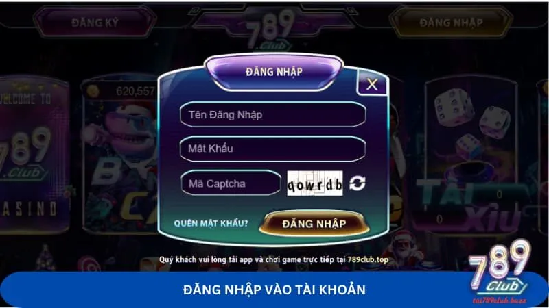 Truy cập vào tài khoản game