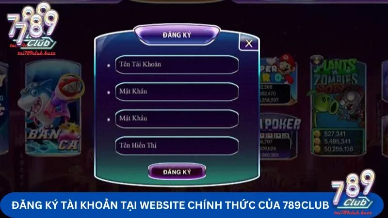 Đăng ký tài khoản để tham gia cá cược