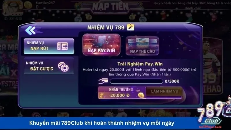 khuyến mãi 789Club