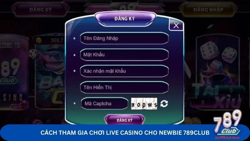 Cách tham gia chơi Live Casino cho newbie 789Club