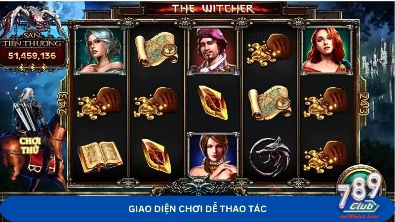 Giao diện chơi slot dễ thao tác và dễ hiểu