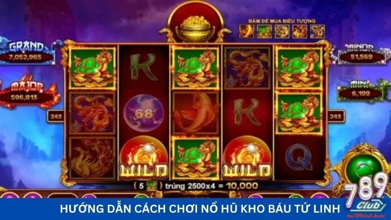 Hướng dẫn cách chơi nổ hũ kho báu tứ linh