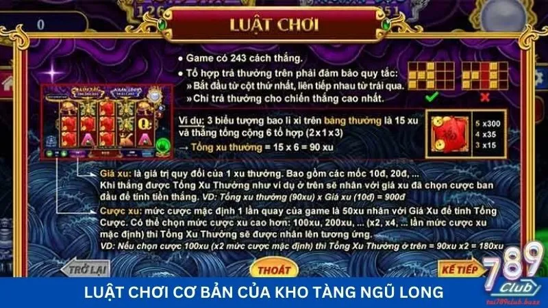 Luật chơi cơ bản của game